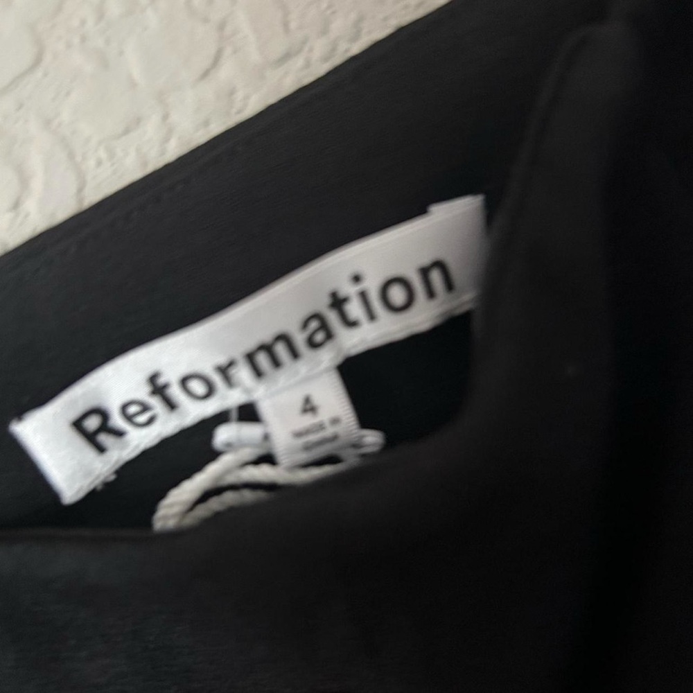 NWOT Reformation Ballari Knit Dress in Black - Picture 3 of 5